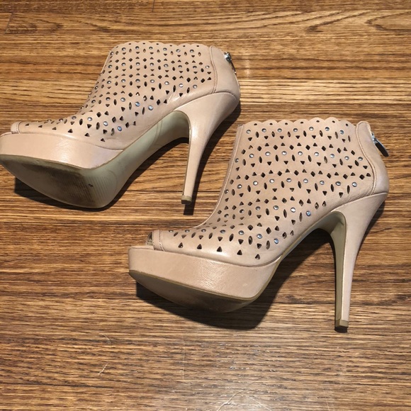 Enzo Anglioni Platform Peep Toe Bootie - Picture 3 of 3